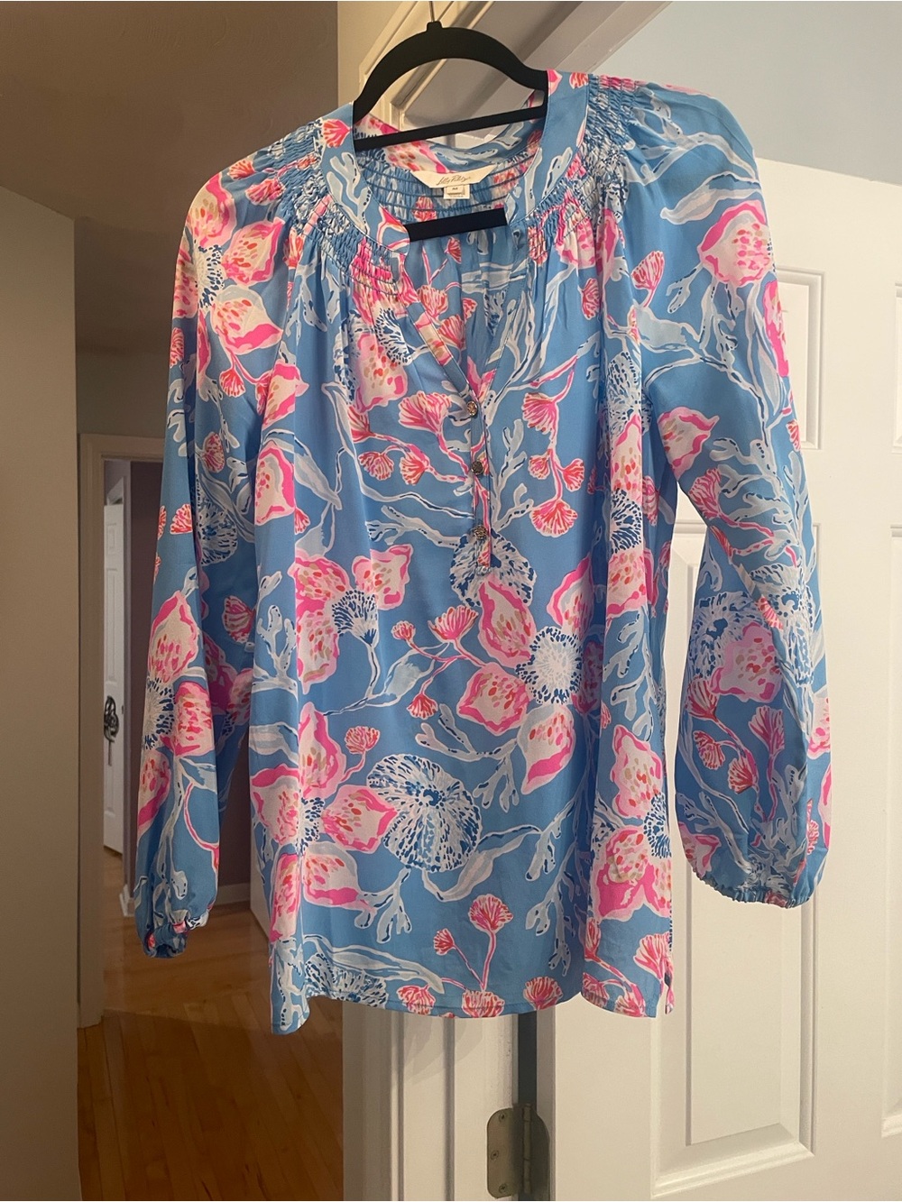Lilly Pulitzer Elsa Top Medium 100% Silk